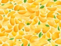 mango pattern. mango fruit pattern background illustration for your design