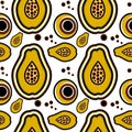 Mango pattern vector Royalty Free Stock Photo