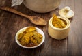 Indian homemade raw mango pickle Royalty Free Stock Photo