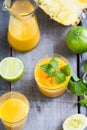 Mango with Pineapple smoothie