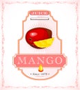 Mango product label