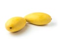 Mango ripe fresh fruit. Isolated on a white background and clipping path