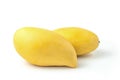 Mango ripe fresh fruit. Isolated on a white background and clipping path Royalty Free Stock Photo