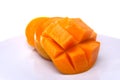 Mango scored Royalty Free Stock Photo