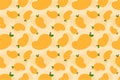 Mango seamless pattern background by Pitripiter Royalty Free Stock Photo