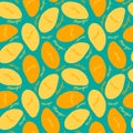 Mango, seamless pattern for your design Royalty Free Stock Photo