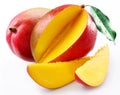 Mango with section Royalty Free Stock Photo