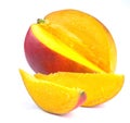 Mango with section Royalty Free Stock Photo