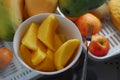 Mango slice Royalty Free Stock Photo