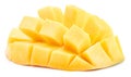Mango slice exotic fruit isolated Royalty Free Stock Photo