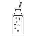 Mango smoothie icon, outline style