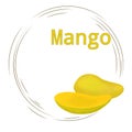 Mango thai fruit drawiing picture Royalty Free Stock Photo