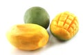 Mango on white Royalty Free Stock Photo