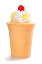 Mango yogurt, milk shake Royalty Free Stock Photo