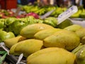 Mangoes at a market