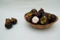 Mangoesteen fruits Royalty Free Stock Photo