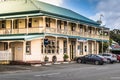 Mangonui, New Zealand - SEP 2 , 2018 : Hotel Mangonui historical building. It has been described as New Zealands most