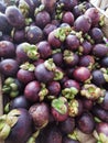 mangostan fresh fruit texture Royalty Free Stock Photo