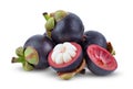 Mangosteen isolated on white background