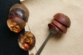 Mangosteen shell scene.