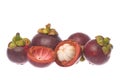 Mangosteens Isolated Royalty Free Stock Photo