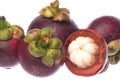 Mangosteens Isolated Royalty Free Stock Photo