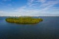 Mangrove islands Miami Biscayne Bay