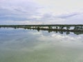 Mangrove ponds in Mengare Gresik East Java Indonesia Royalty Free Stock Photo