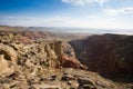 Mangystau region landscape, Kokesem area, Kazakhstan. Monument rock view