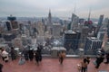 View from the top of the Top of the Rock building towards the south of Manhattan Royalty Free Stock Photo