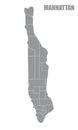 Manhattan administrative map