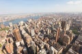 Manhattan as seen from the Empire State Building Royalty Free Stock Photo