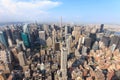 Manhattan as seen from the Empire State Building Royalty Free Stock Photo