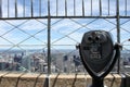 Manhattan Binoculars view from Empire State Building - New york