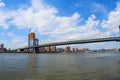Manhattan Bridge in New york City Royalty Free Stock Photo