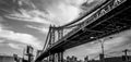 Manhattan Bridge In Black And White III Royalty Free Stock Photo