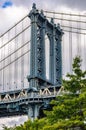 Manhattan Bridge in Brooklyn, New York, USA Royalty Free Stock Photo