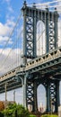Manhattan Bridge in Brooklyn, New York, USA Royalty Free Stock Photo