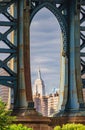 Manhattan Bridge in Brooklyn, New York, USA Royalty Free Stock Photo