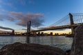 Manhattan Bridge from Brooklyn - New York Royalty Free Stock Photo