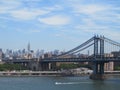 The Manhattan Bridge & East River in New York