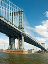 Manhattan bridge in New York City