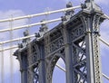 Manhattan Bridge, New York City Royalty Free Stock Photo