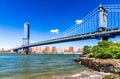 Manhattan Bridge in New York City, United States of America Royalty Free Stock Photo