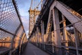 Manhattan Bridge in New York. USA Royalty Free Stock Photo