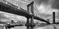 Manhattan Bridge at night. New York Royalty Free Stock Photo