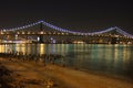 Manhattan Bridge night shot Royalty Free Stock Photo