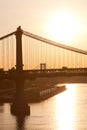 Manhattan Bridge over the East River, New York City Royalty Free Stock Photo