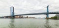 Manhattan Bridge panoramic view. New York City, USA Royalty Free Stock Photo