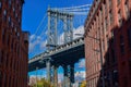 Manhattan Bridge seen from Dumbo on sunny day